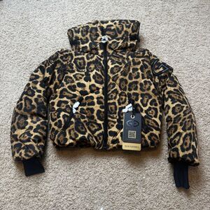 Goldbergh Pantera Leopard Cheetah Roar Ski Jacket Porter NWT US 6 Minou